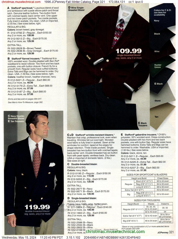 1996 JCPenney Fall Winter Catalog, Page 321