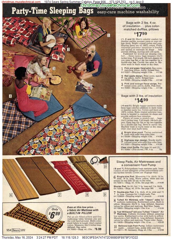 1974 Sears Spring Summer Catalog, Page 956