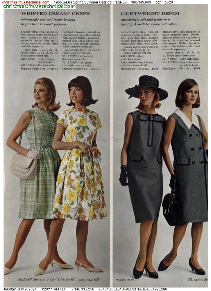 1965 Sears Spring Summer Catalog, Page 57