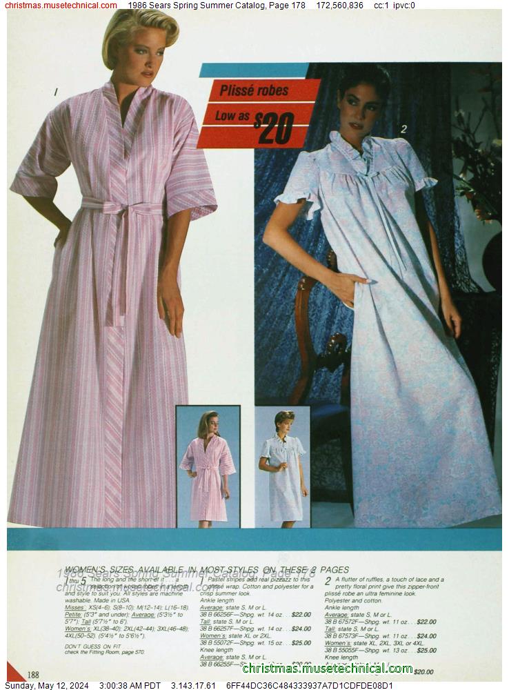 1986 Sears Spring Summer Catalog, Page 178