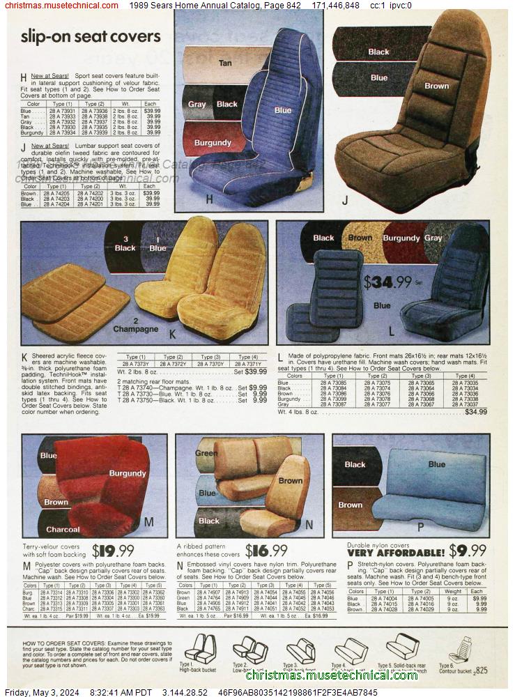 1989 Sears Home Annual Catalog, Page 842