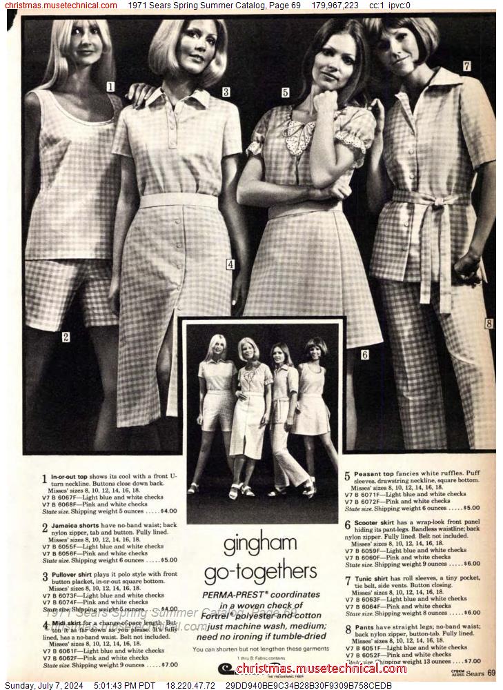 1971 Sears Spring Summer Catalog, Page 69