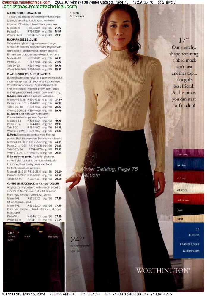 2003 JCPenney Fall Winter Catalog, Page 75