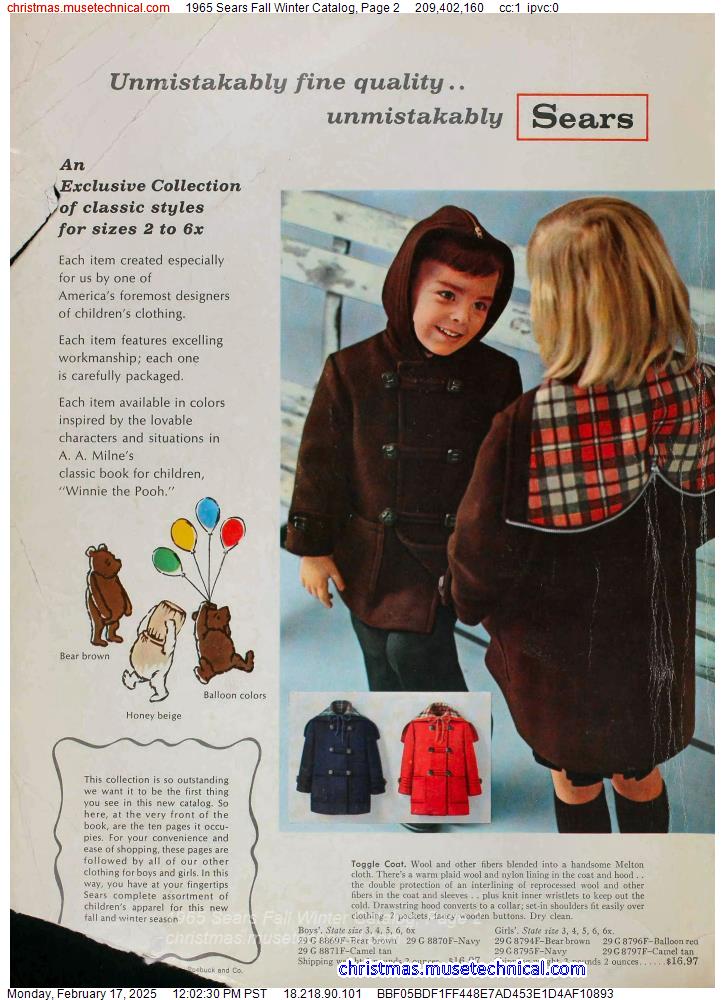 1965 Sears Fall Winter Catalog, Page 2