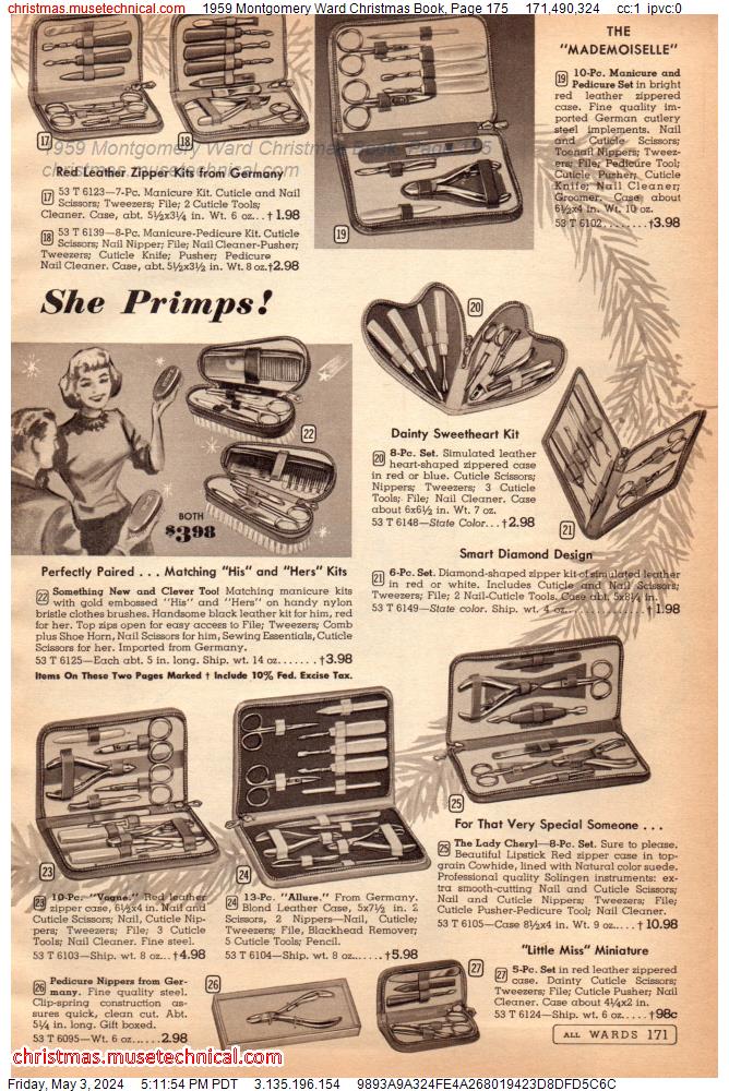 1959 Montgomery Ward Christmas Book, Page 175