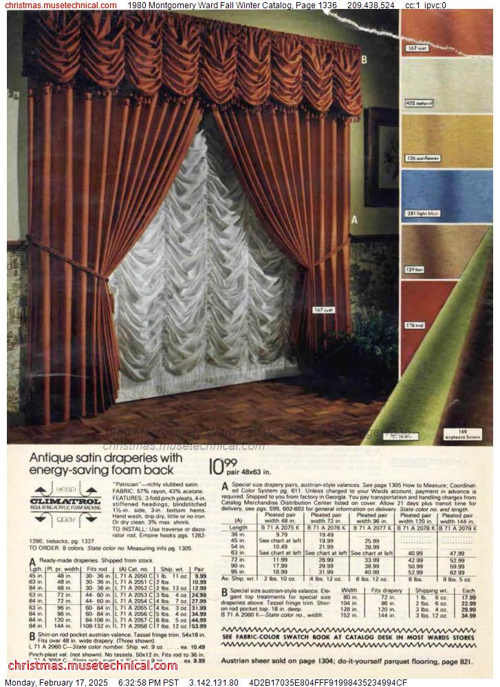 1980 Montgomery Ward Fall Winter Catalog, Page 1336