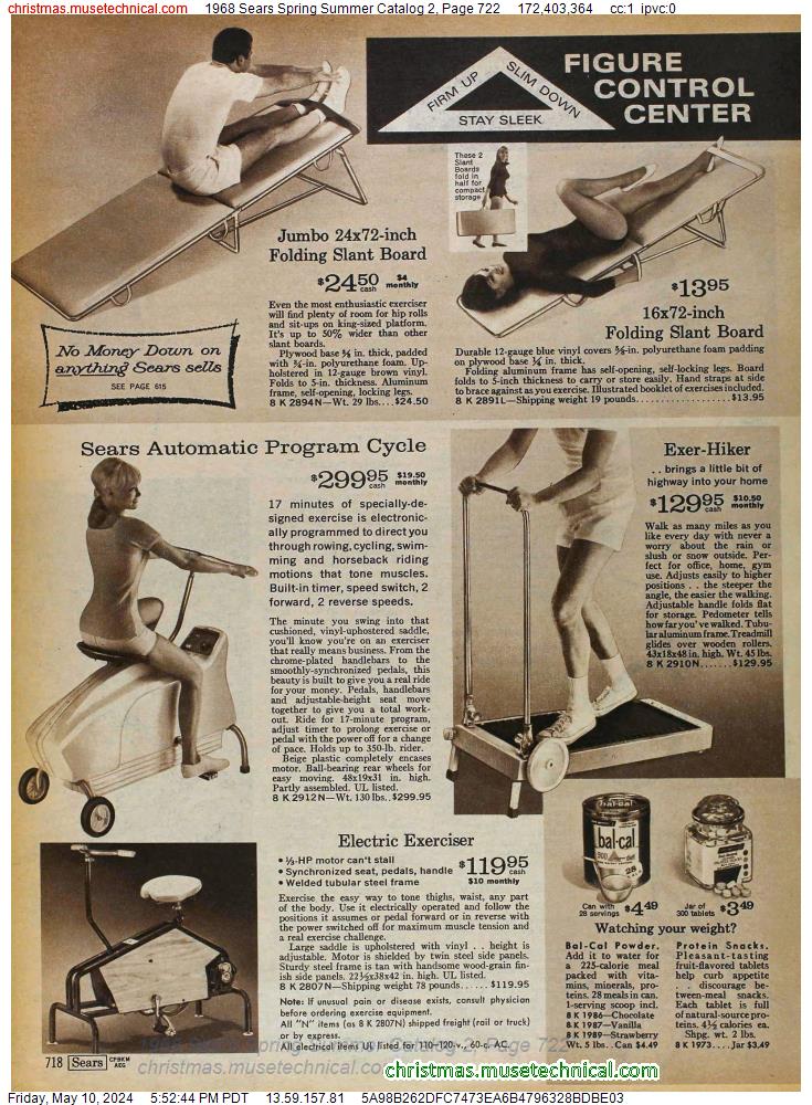 1968 Sears Spring Summer Catalog 2, Page 722