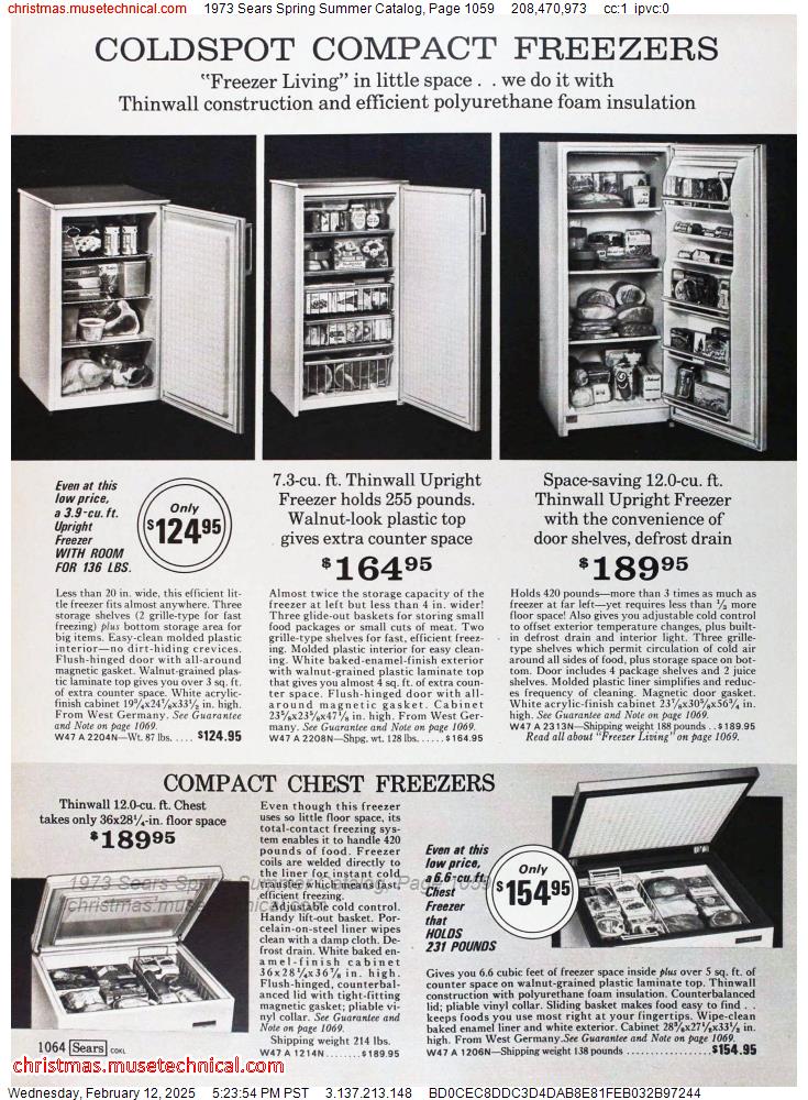 1973 Sears Spring Summer Catalog, Page 1059