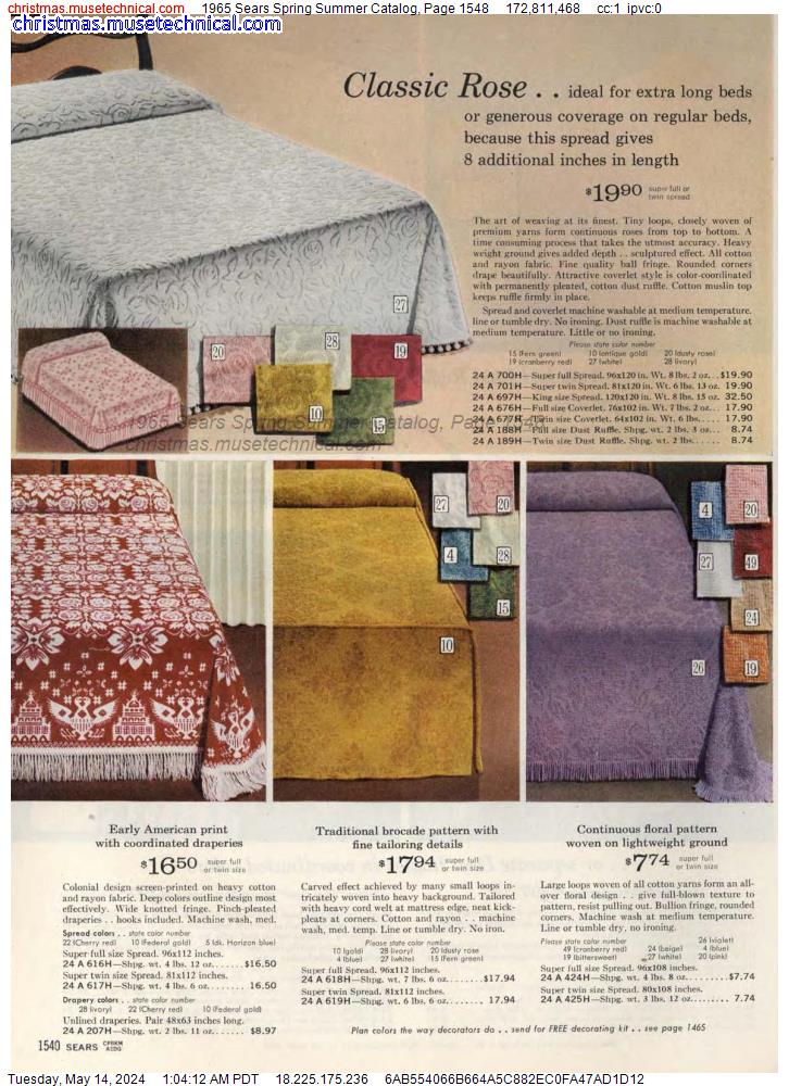 1965 Sears Spring Summer Catalog, Page 1548