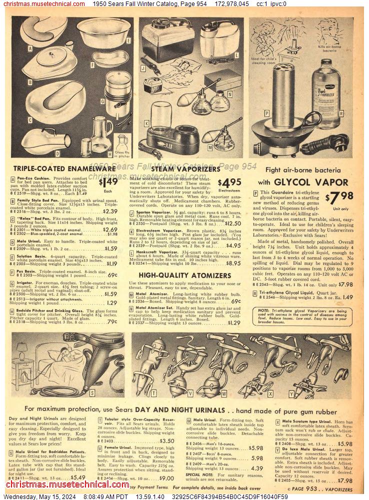 1950 Sears Fall Winter Catalog, Page 954
