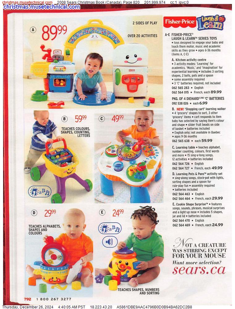 2008 Sears Christmas Book (Canada), Page 820