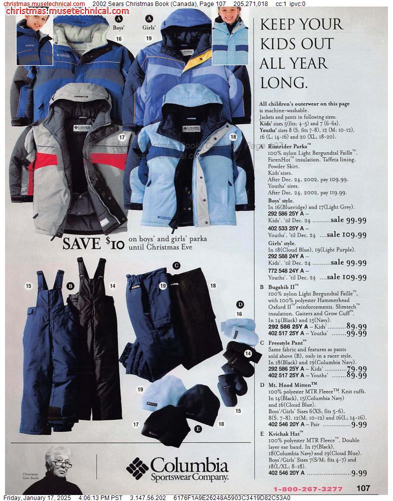 2002 Sears Christmas Book (Canada), Page 107