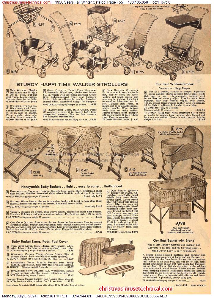 1956 Sears Fall Winter Catalog, Page 455