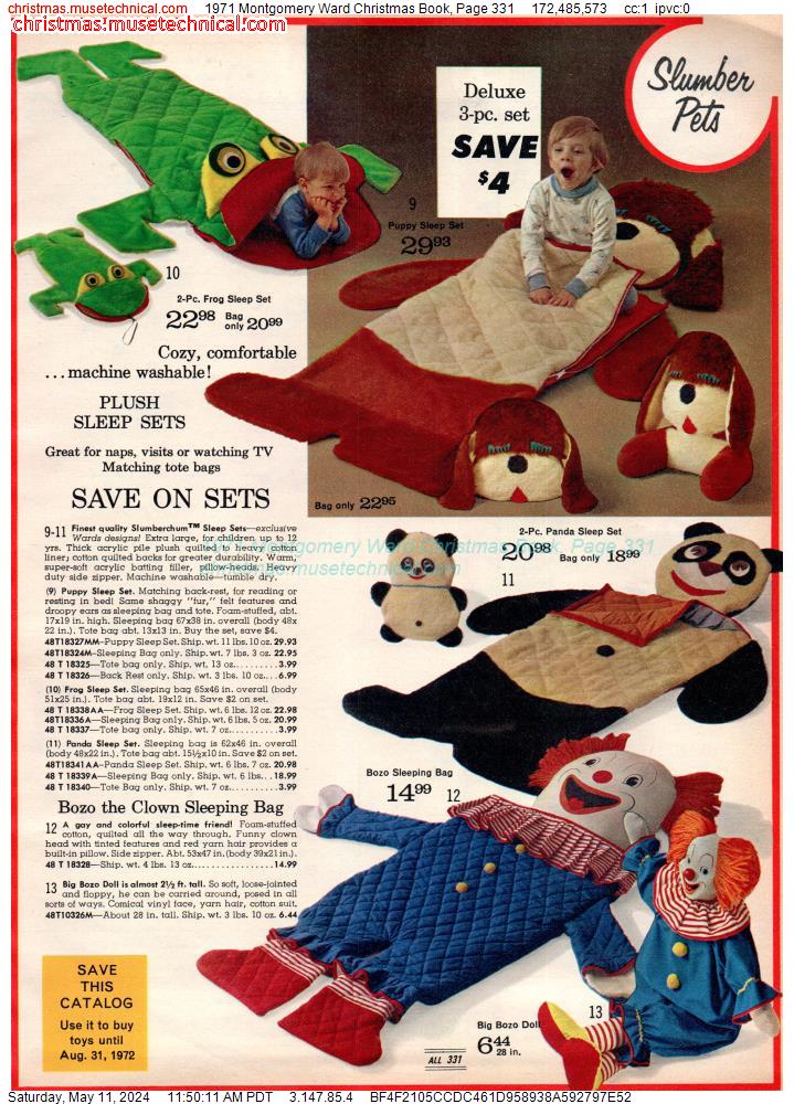 1971 Montgomery Ward Christmas Book, Page 331