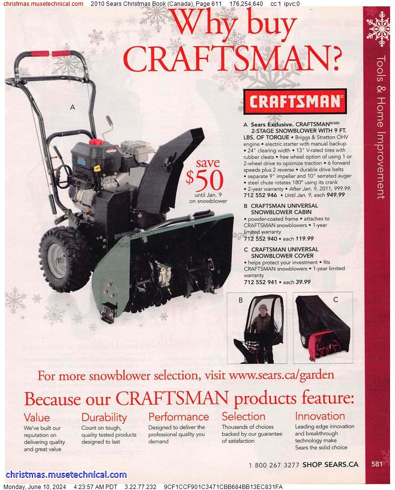 2010 Sears Christmas Book (Canada), Page 611