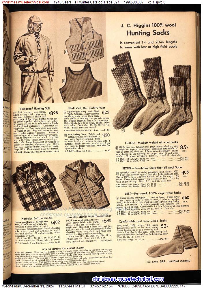 1946 Sears Fall Winter Catalog, Page 521