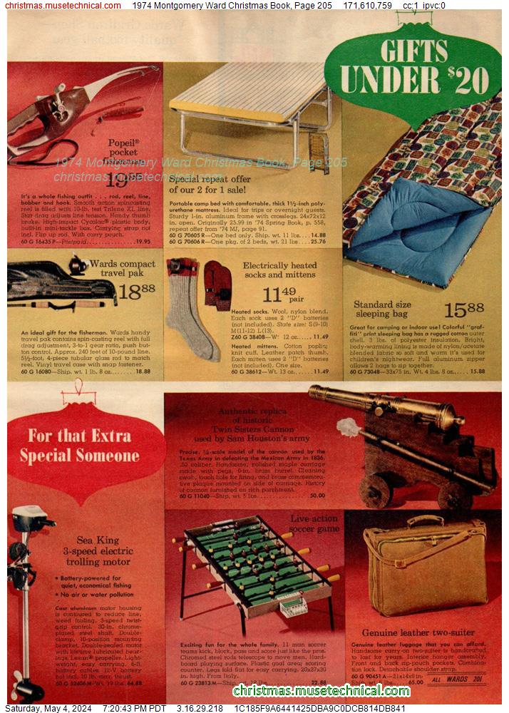 1974 Montgomery Ward Christmas Book, Page 205