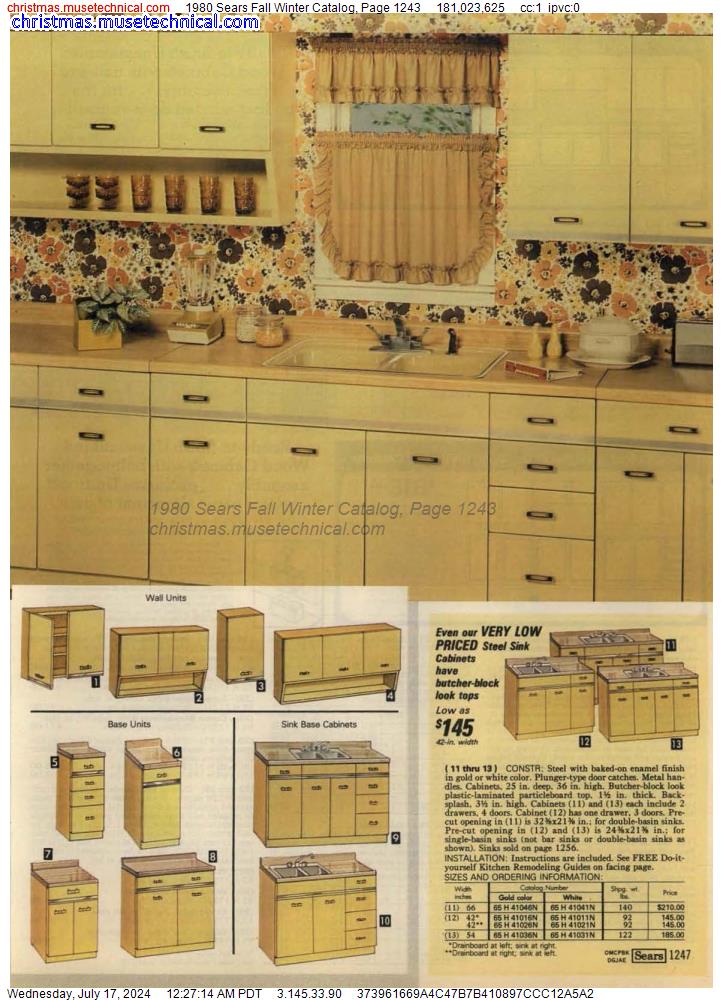 1980 Sears Fall Winter Catalog, Page 1243