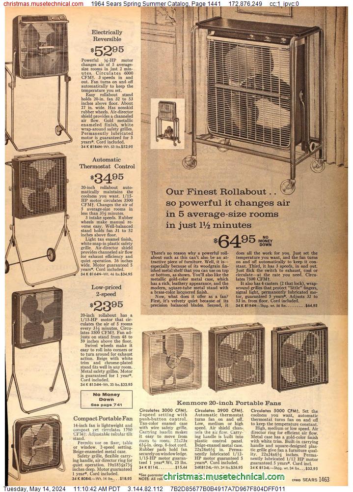 1964 Sears Spring Summer Catalog, Page 1441