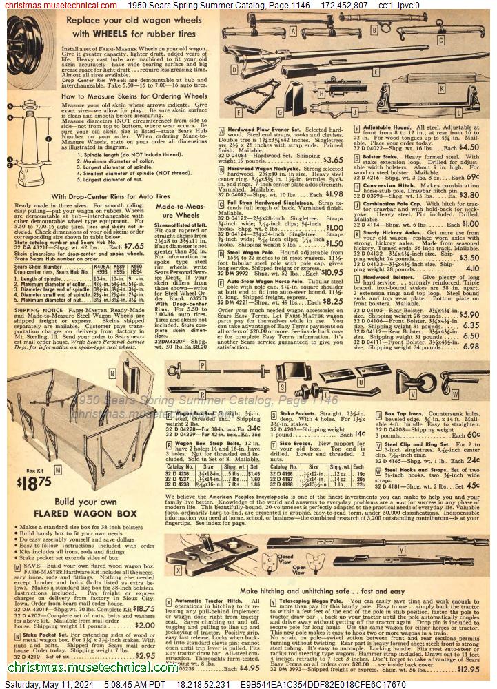 1950 Sears Spring Summer Catalog, Page 1146