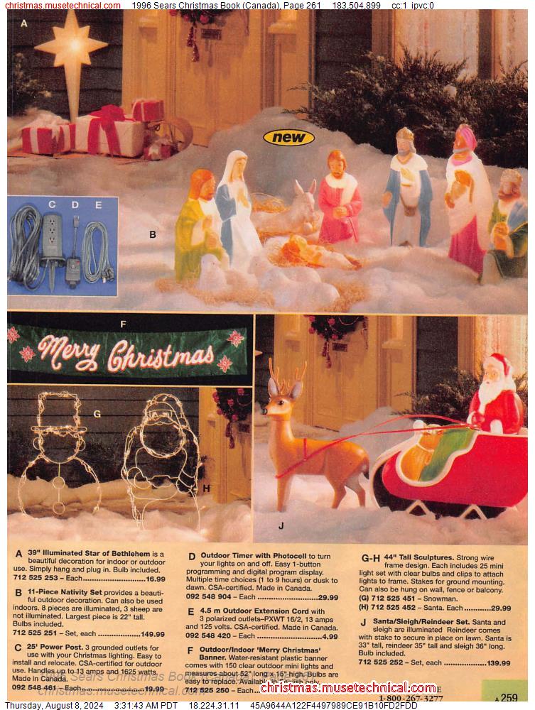 1996 Sears Christmas Book (Canada), Page 261