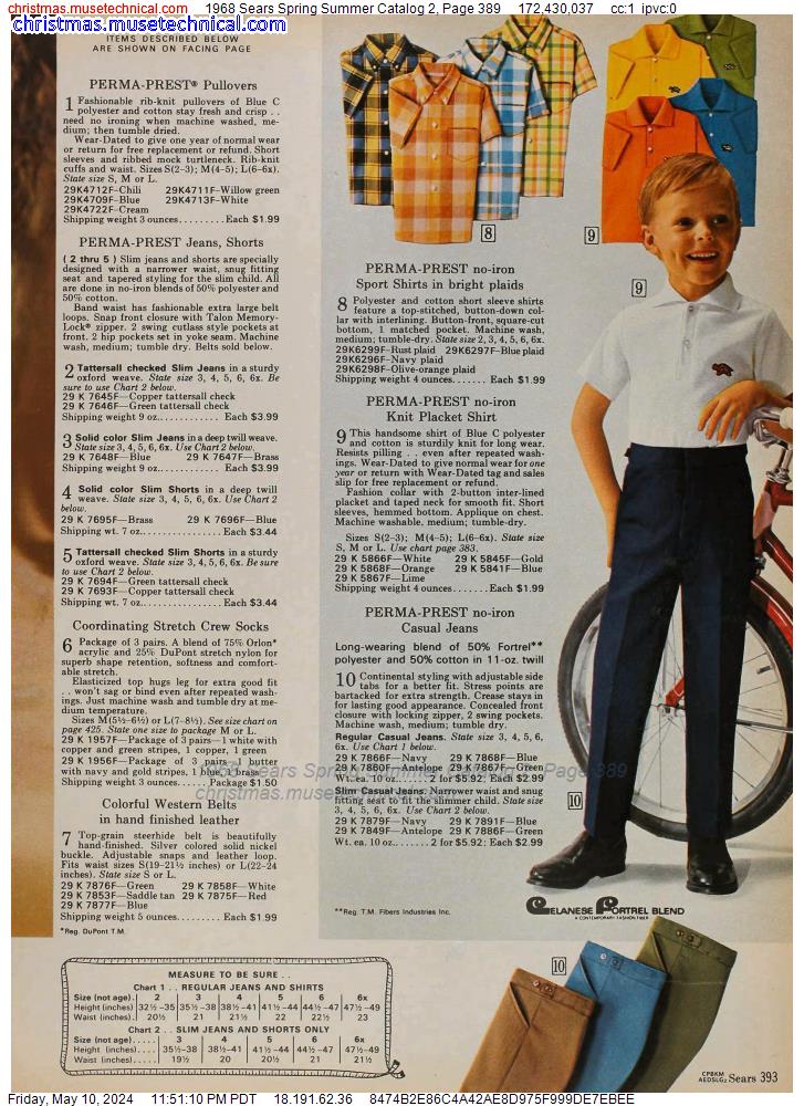 1968 Sears Spring Summer Catalog 2, Page 389