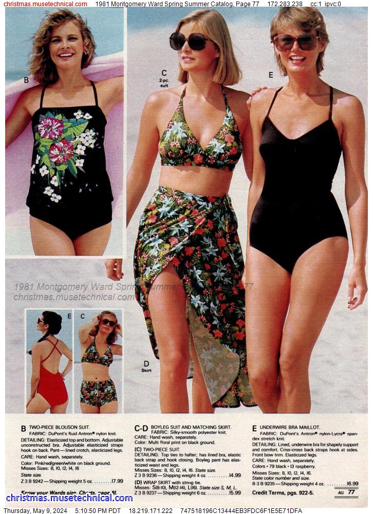 1981 Montgomery Ward Spring Summer Catalog, Page 77