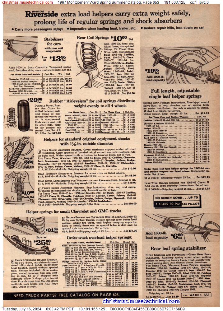 1967 Montgomery Ward Spring Summer Catalog, Page 653