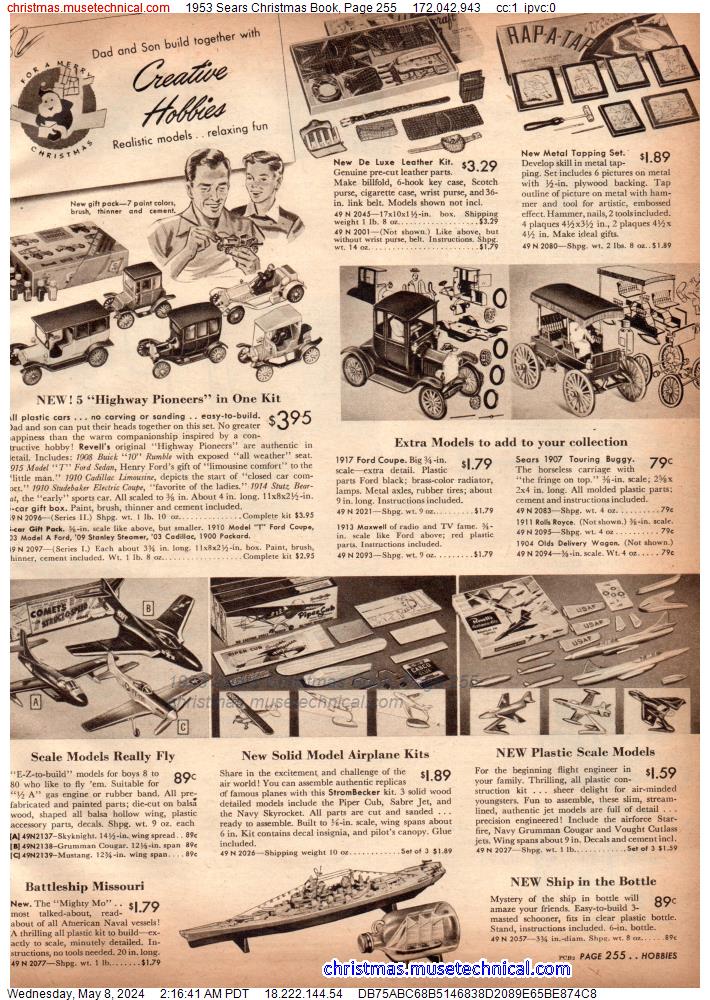 1953 Sears Christmas Book, Page 255