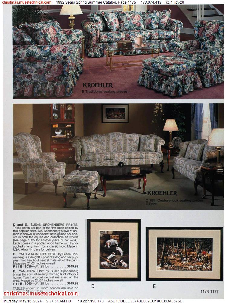 1992 Sears Spring Summer Catalog, Page 1175