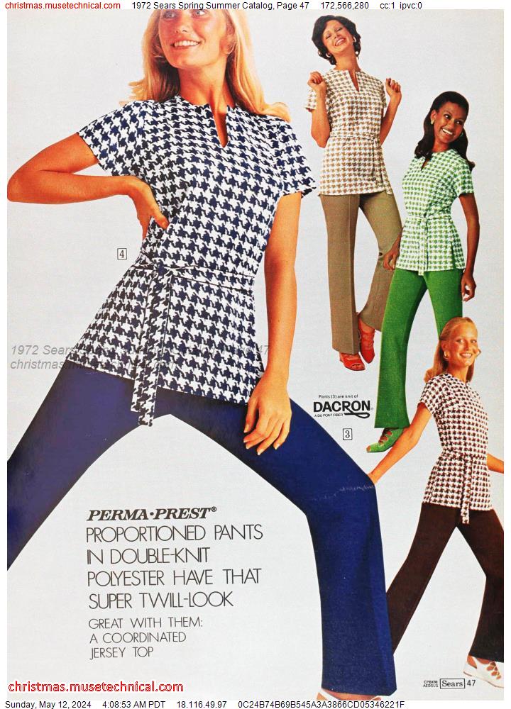 1972 Sears Spring Summer Catalog, Page 47