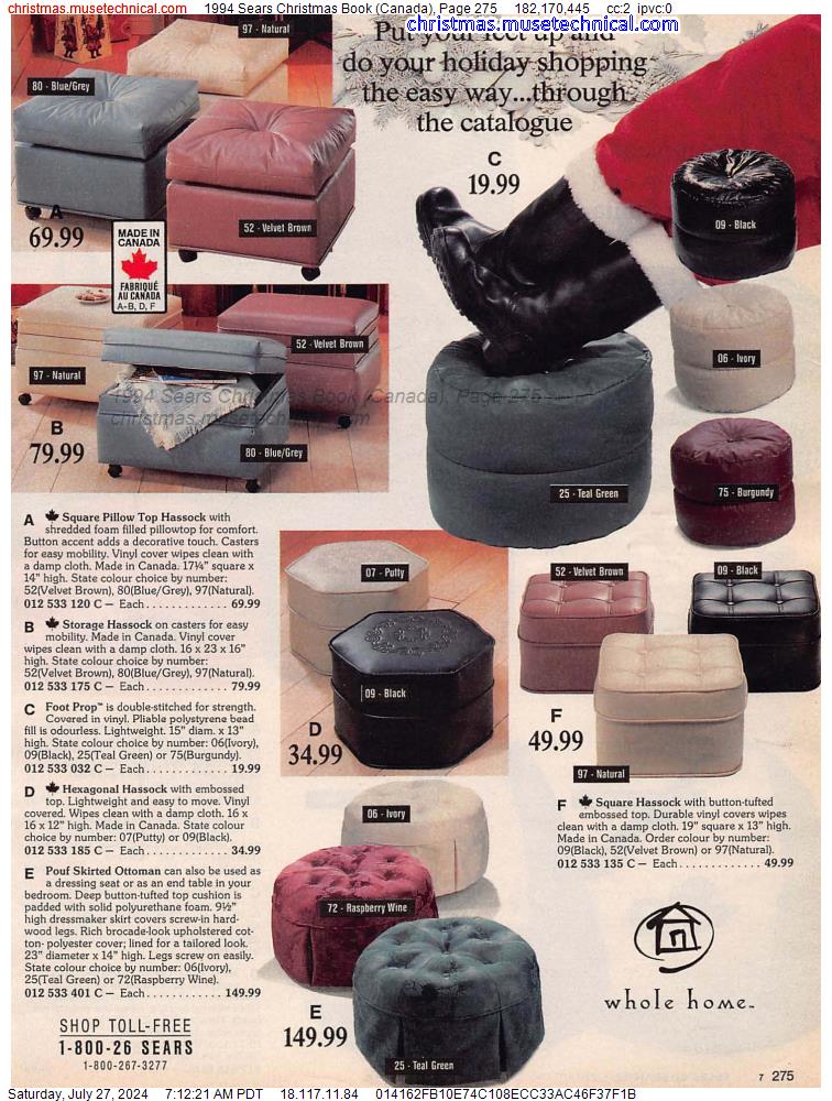 1994 Sears Christmas Book (Canada), Page 275