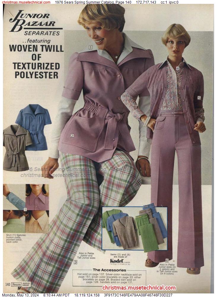 1976 Sears Spring Summer Catalog, Page 140