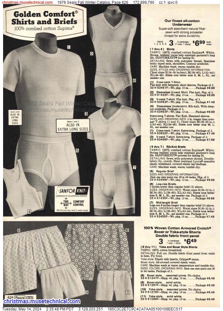 1976 Sears Fall Winter Catalog, Page 626