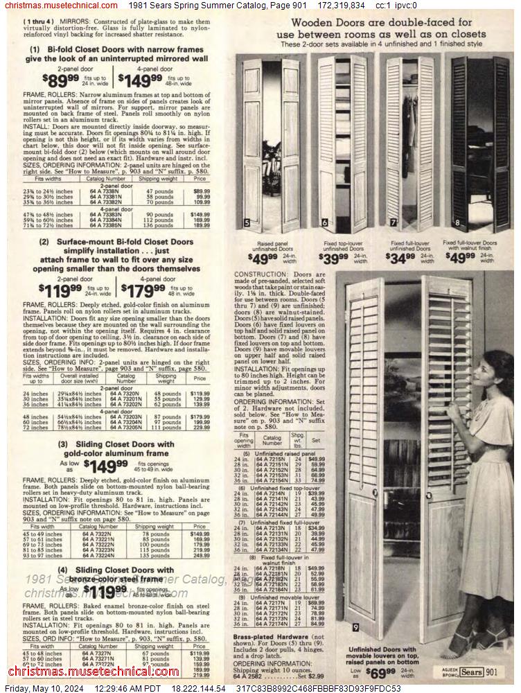 1981 Sears Spring Summer Catalog, Page 901
