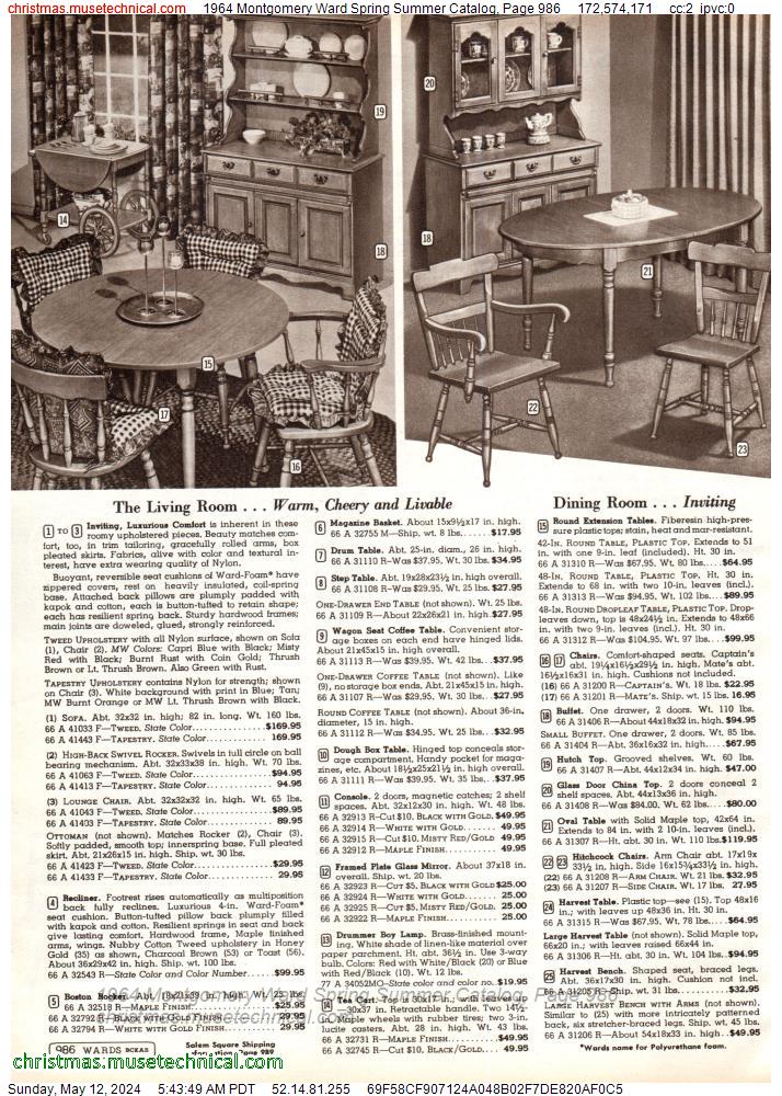 1964 Montgomery Ward Spring Summer Catalog, Page 986