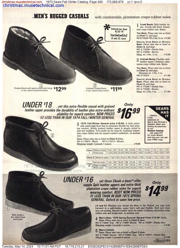 1975 Sears Fall Winter Catalog, Page 489