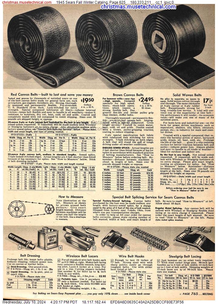 1945 Sears Fall Winter Catalog, Page 625