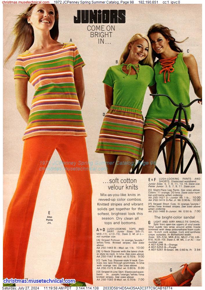 1972 JCPenney Spring Summer Catalog, Page 98