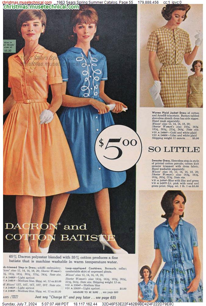 1963 Sears Spring Summer Catalog, Page 55