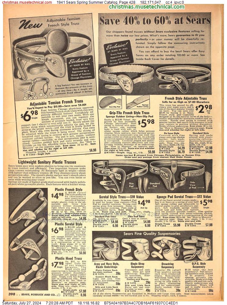 1941 Sears Spring Summer Catalog, Page 428
