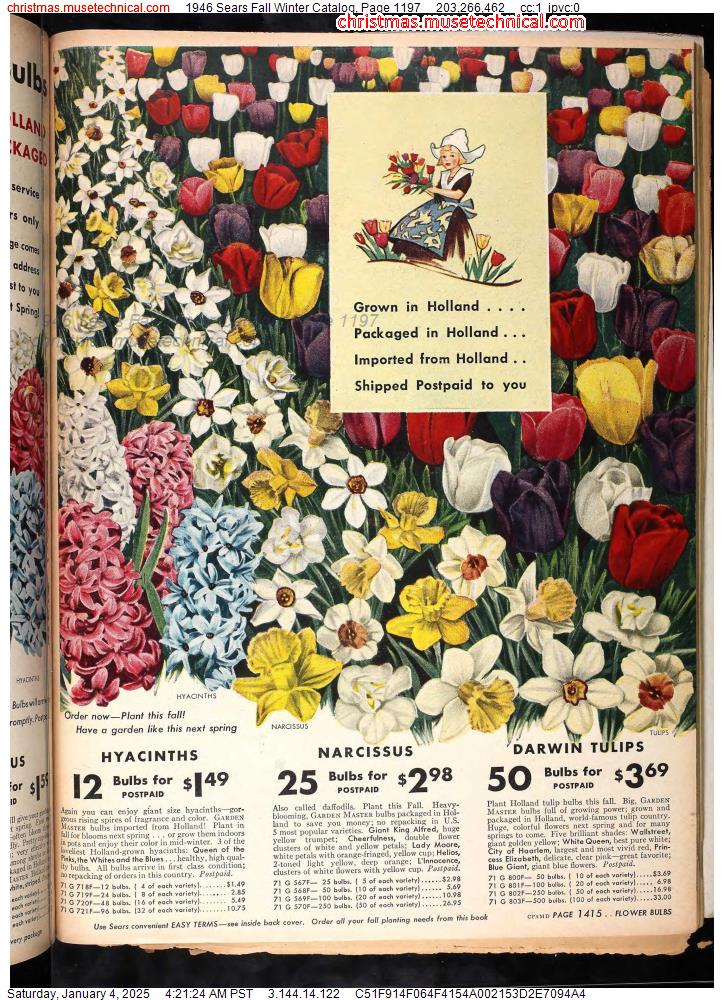 1946 Sears Fall Winter Catalog, Page 1197