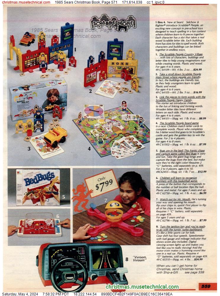 1985 Sears Christmas Book, Page 571