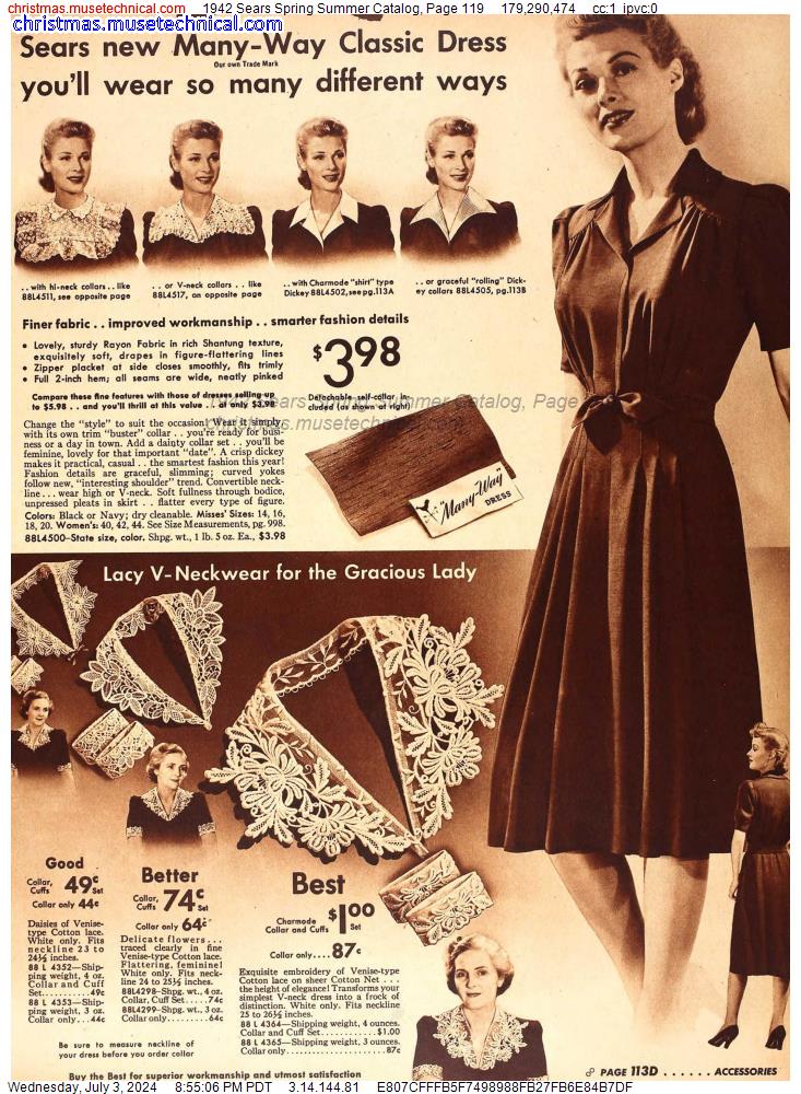 1942 Sears Spring Summer Catalog, Page 119