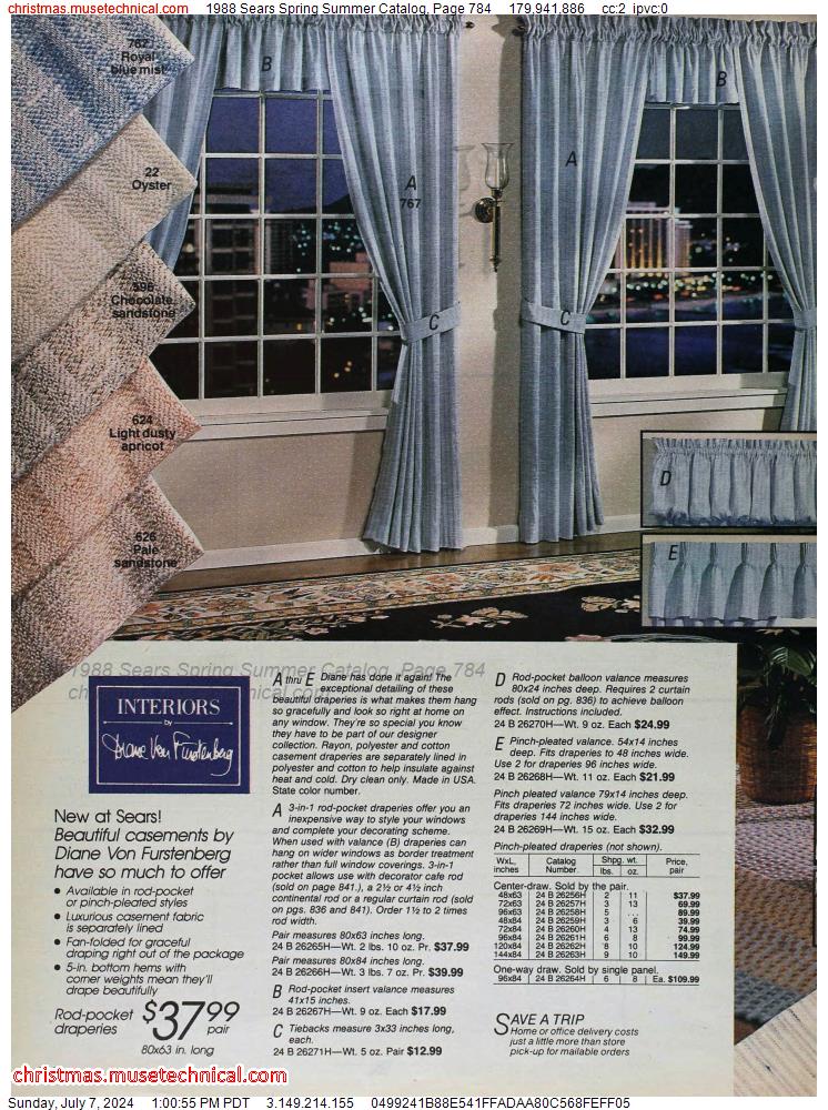 1988 Sears Spring Summer Catalog, Page 784