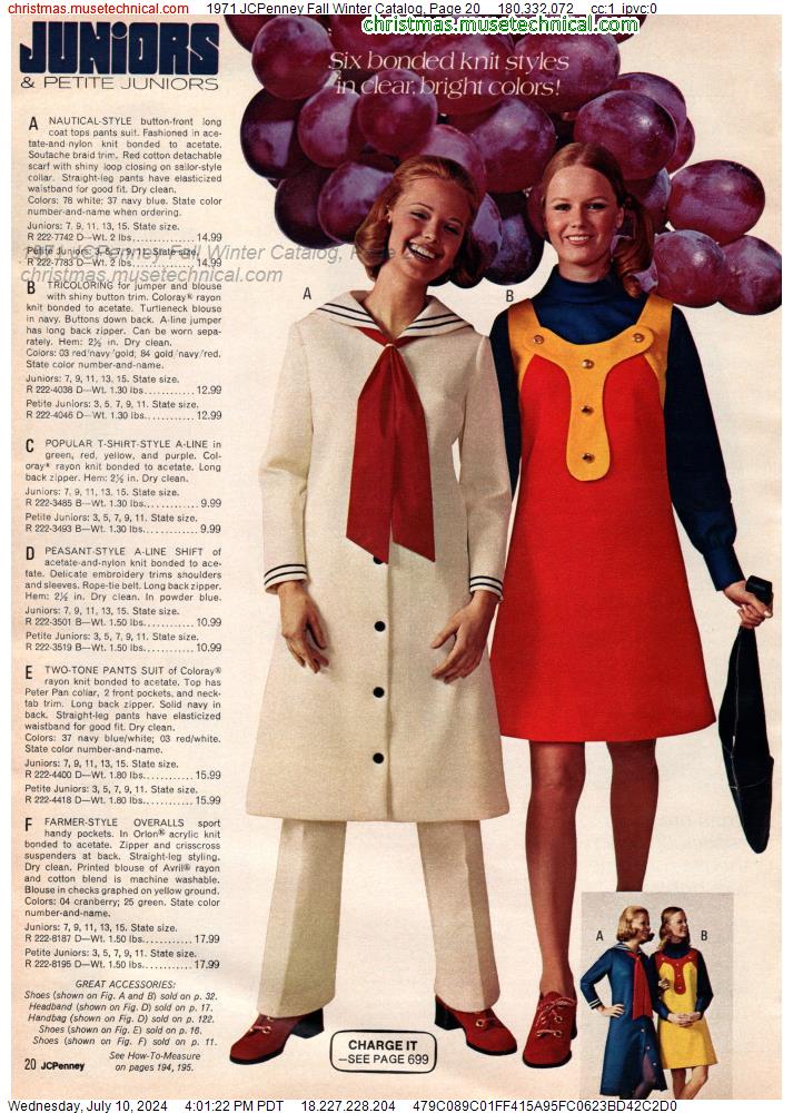 1971 JCPenney Fall Winter Catalog, Page 20