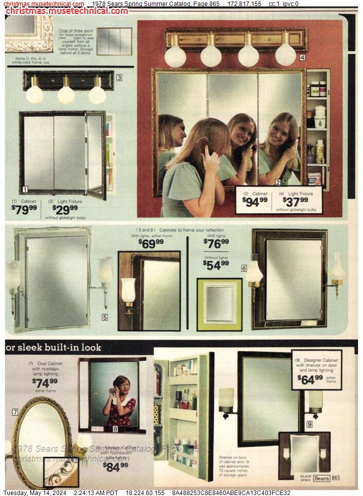 1978 Sears Spring Summer Catalog, Page 865