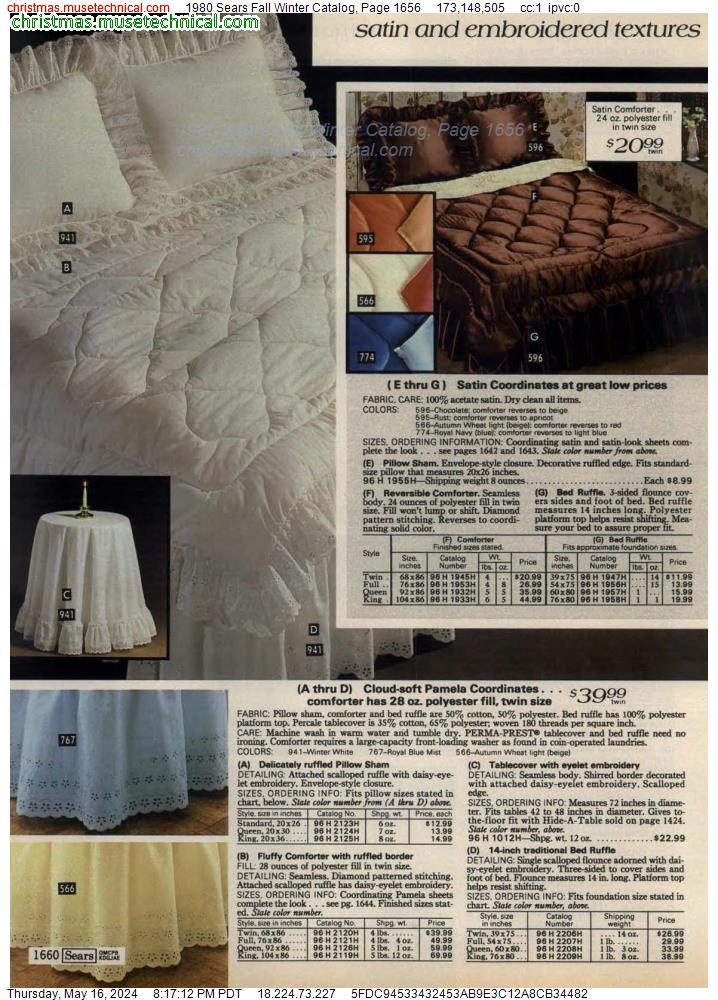 1980 Sears Fall Winter Catalog, Page 1656