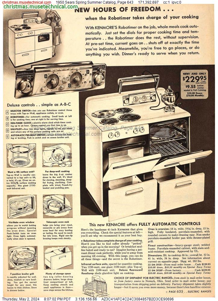 1950 Sears Spring Summer Catalog, Page 643