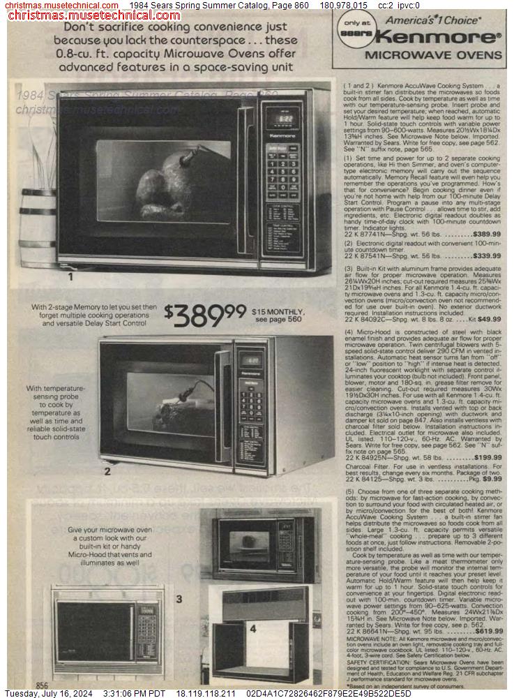 1984 Sears Spring Summer Catalog, Page 860